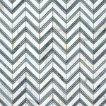 Load image into Gallery viewer, Calacatta Gold &amp; Gray Grand Chevron Marble Mosaic Flooring Tilezz 
