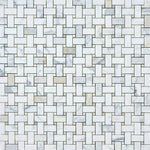 Load image into Gallery viewer, Calacatta Gold Basketweave Marble Mosaic Flooring Tilezz 
