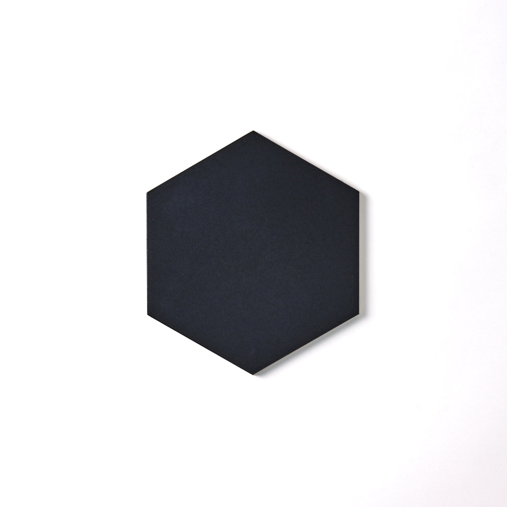 Madrid Black 8x9 Hexagon Matte Porcelain Tile Flooring Tilezz 