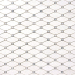 Load image into Gallery viewer, Bianco Dolomite Octave with Gray Dots Mosaic Polished/Honed Flooring Tilezz 
