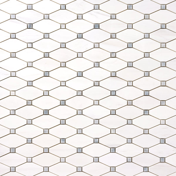 Alpine Snow Octave with Gray Dots Mosaic Polished/Honed – Tilezz alpine-snow-octave-with-gray-dots-mosaic-polished-honed-tilezz