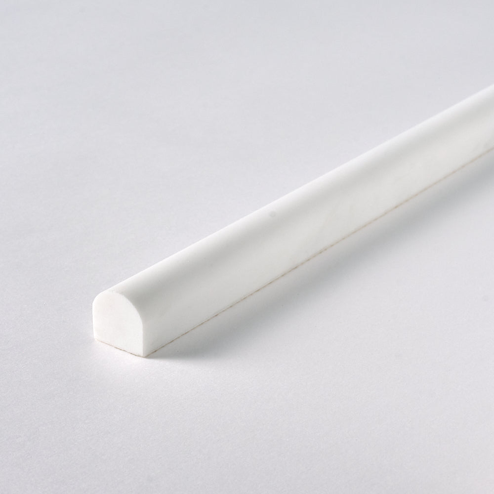 Bianco Dolomite 3/4" Bullnose Liner Polished/Honed Flooring Tilezz 
