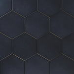 Load image into Gallery viewer, Madrid Black 8x9 Hexagon Matte Porcelain Tile Flooring Tilezz 
