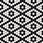 Load image into Gallery viewer, Simple Black and White Penny Round Ceramic Mosaic Matte Tilezz 
