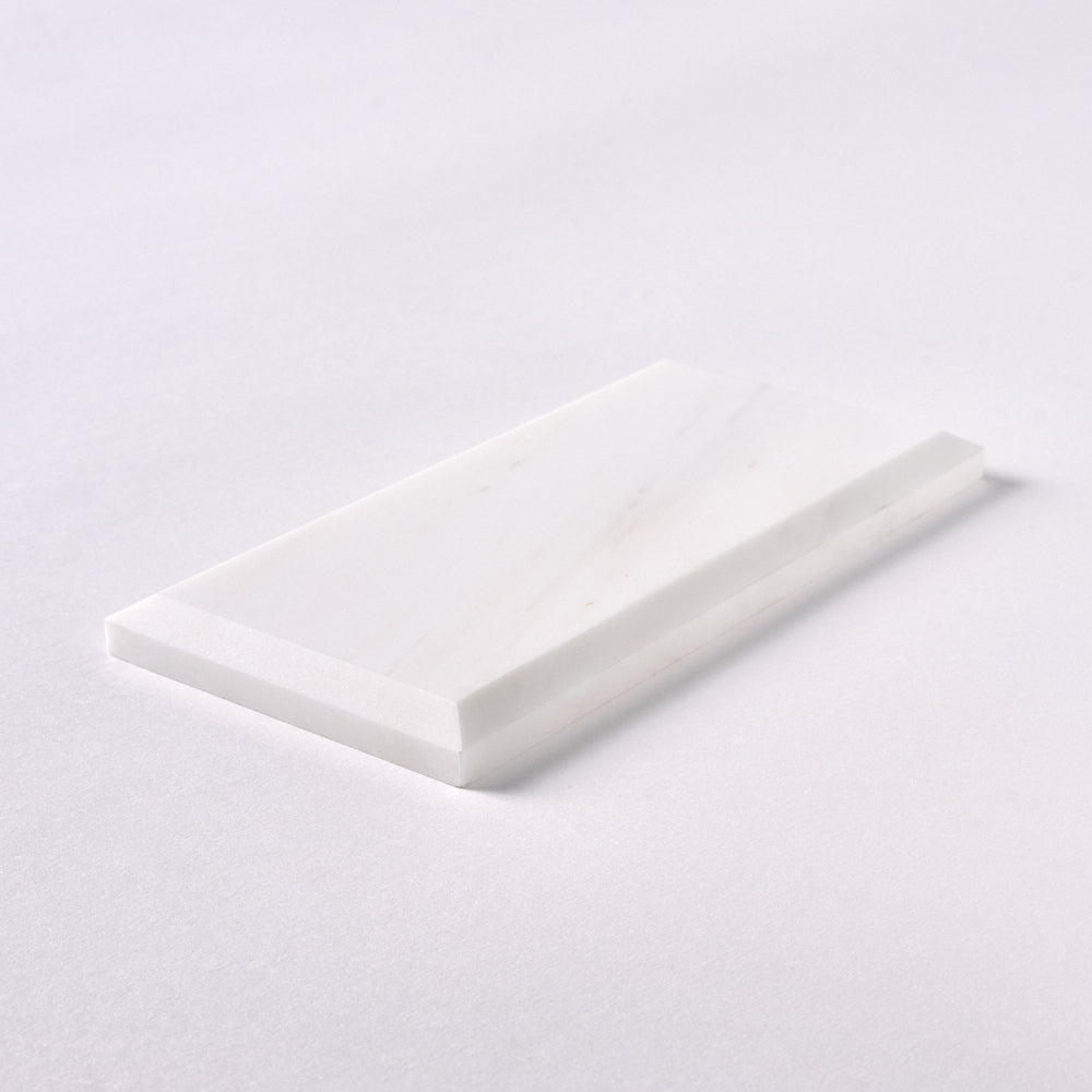 Bianco Dolomite 3x6 Beveled Polished/Honed Subway Tile Flooring Tilezz 