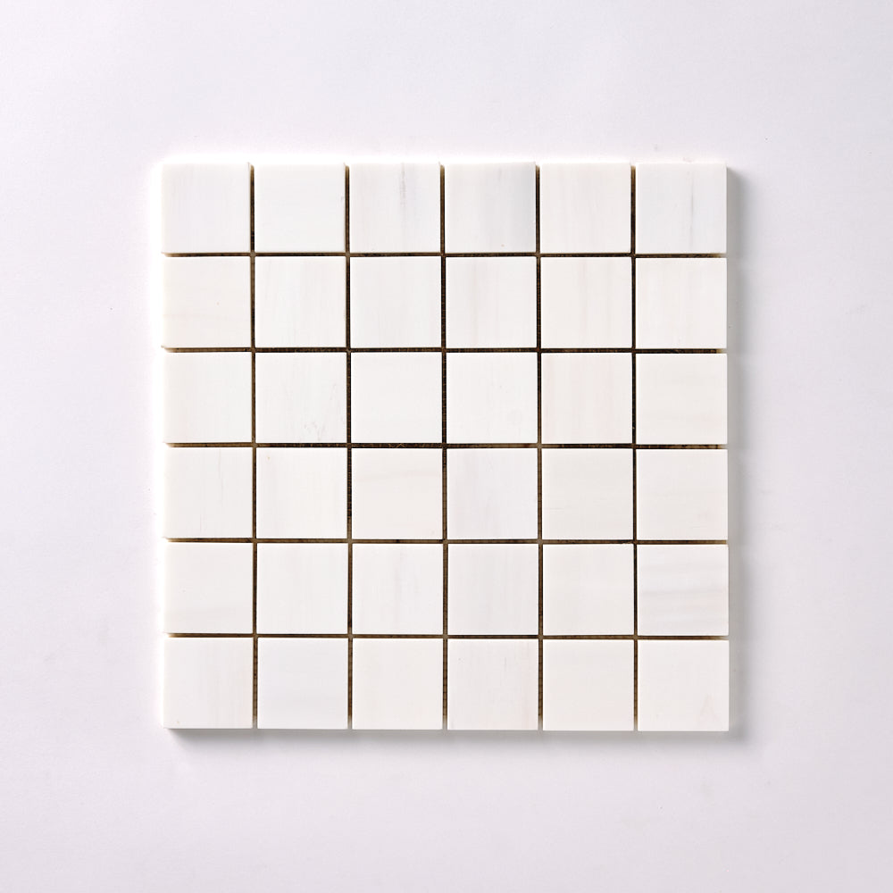 Bianco Dolomite 2x2 Mosaic Polished/Honed Flooring Tilezz 
