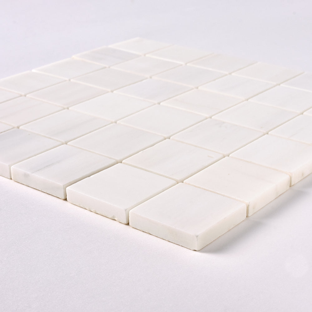 Bianco Dolomite 2x2 Mosaic Polished/Honed Flooring Tilezz 