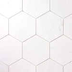 Load image into Gallery viewer, Bianco Dolomite 10&quot; Hexagon Polished/Honed Flooring Tilezz 
