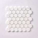 Load image into Gallery viewer, Bianco Dolomite 2&quot; Hexagon Mosaic Polished/Honed Flooring Tilezz 
