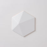 Load image into Gallery viewer, Voyage Blanco Hexagon 3D 6x7 Ceramic Tile Tilezz 
