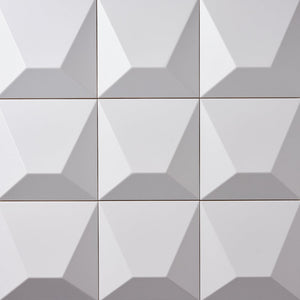 Voyage Blanco 3D Block 6x6 Ceramic Tile Matte Tilezz 
