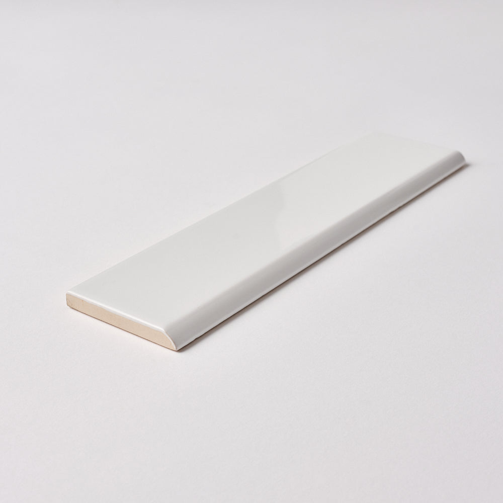 Venice Blanco 2x10 Bullnose Ceramic Tile Glossy Tilezz 