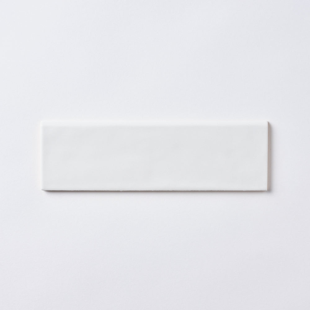 San Fran White 3x10 Bullnose Ceramic Tile Matte Flooring Tilezz 