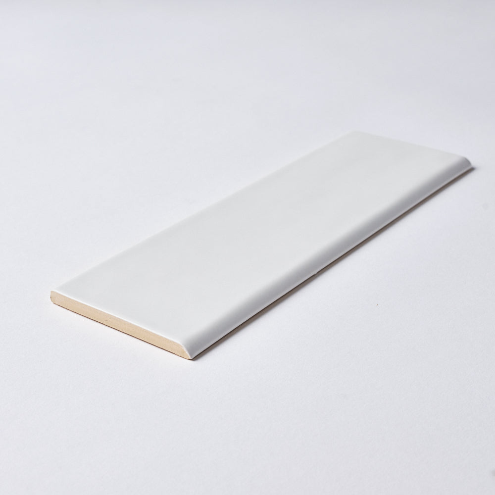 San Fran White 3x10 Bullnose Ceramic Tile Matte Flooring Tilezz 