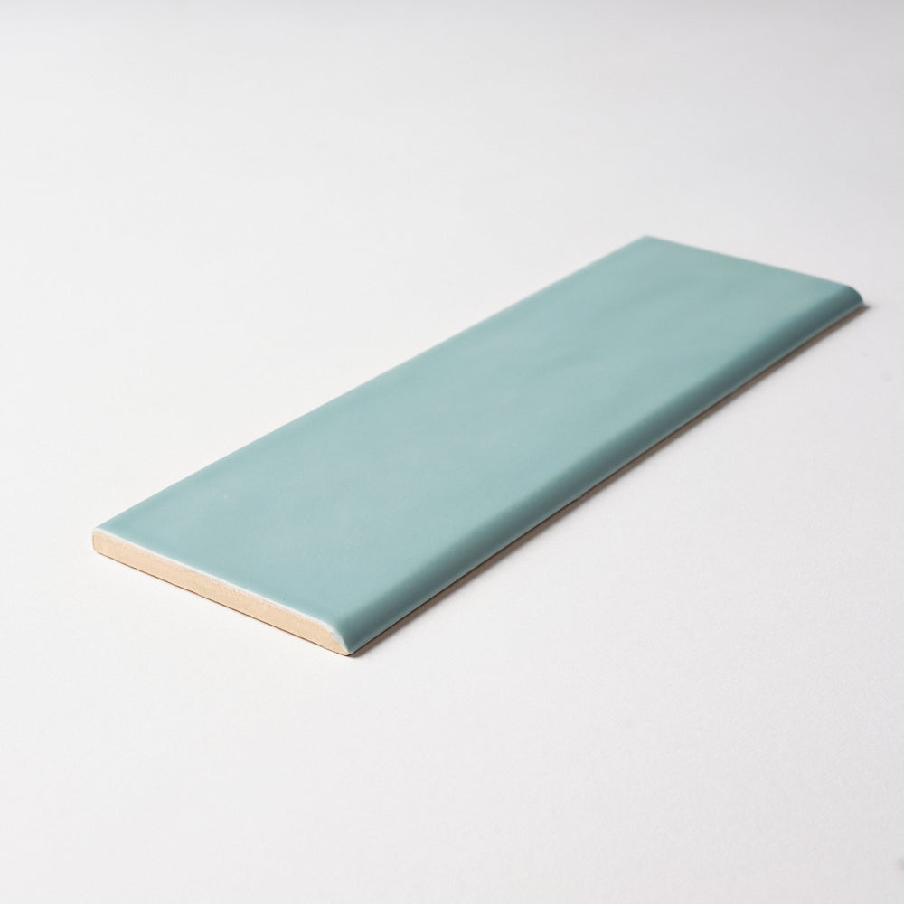 San Fran Aqua 3x10 Bullnose Ceramic Tile Matte Flooring Tilezz 