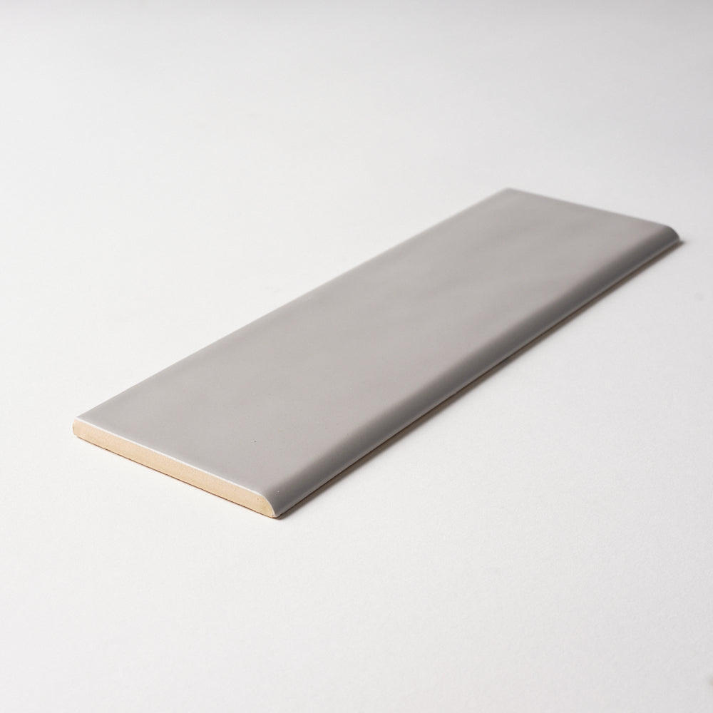 San Fran Gray 3x10 Bullnose Ceramic Tile Glossy Flooring Tilezz 