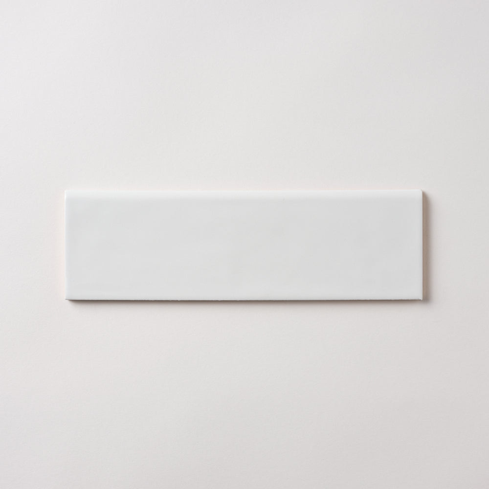 San Fran White 3x10 Bullnose Ceramic Tile Glossy Flooring Tilezz 