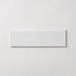 Load image into Gallery viewer, San Fran White 3x10 Bullnose Ceramic Tile Glossy Flooring Tilezz 
