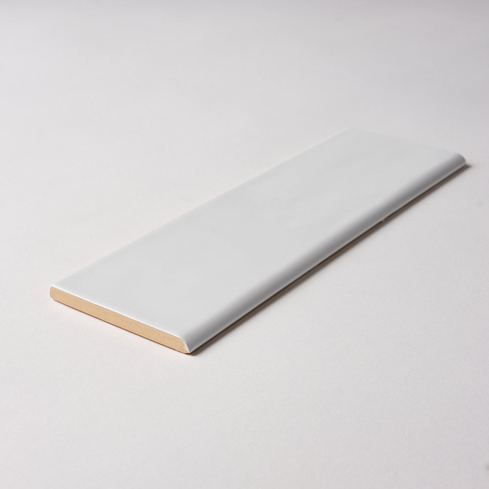 San Fran White 3x10 Bullnose Ceramic Tile Glossy Flooring Tilezz 