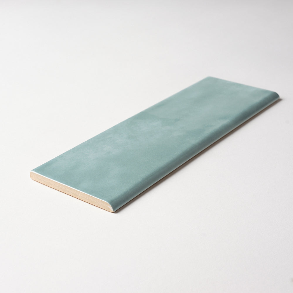 San Fran Aqua 3x10 Bullnose Ceramic Tile Glossy Flooring Tilezz 