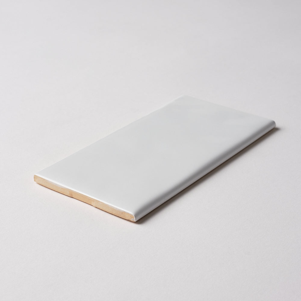 San Fran White 3x6 Bullnose Ceramic Tile Glossy Flooring Tilezz 