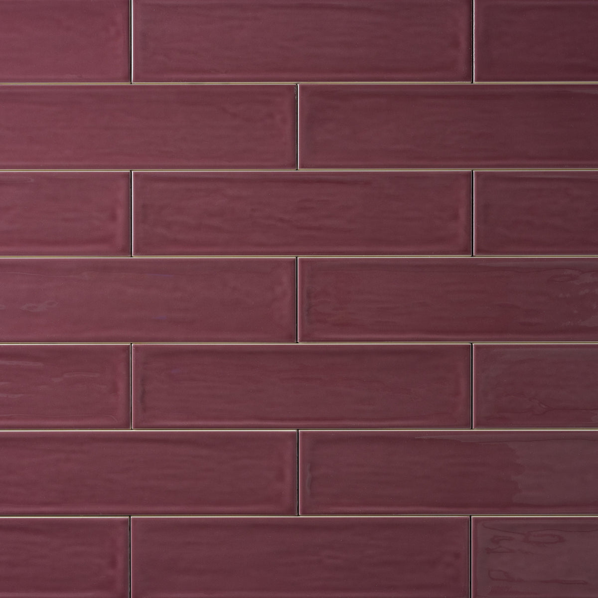 Chanelle Burgundy 3"x12" Ceramic Subway Tile Tilezz 