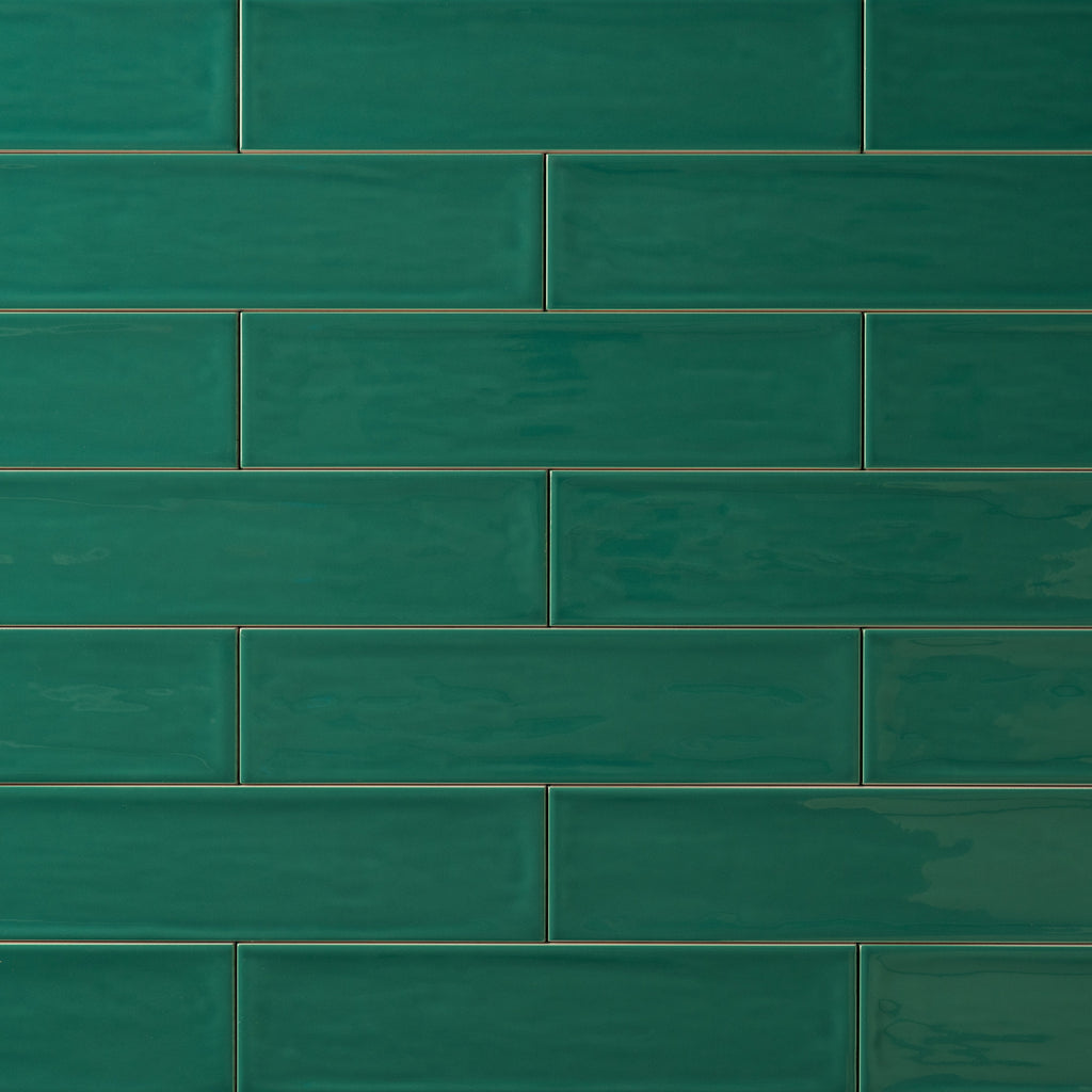 Chanelle Emerald Green 3"x12" Ceramic Subway Tile Tilezz 