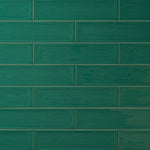 Load image into Gallery viewer, Chanelle Emerald Green 3&quot;x12&quot; Ceramic Subway Tile Tilezz 
