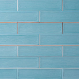 Chanelle Scuba Blue 3x12 Ceramic Tile Glossy Tilezz 