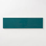 Load image into Gallery viewer, Chanelle Peacock Green 4x16 Ceramic Tile Glossy Tilezz 
