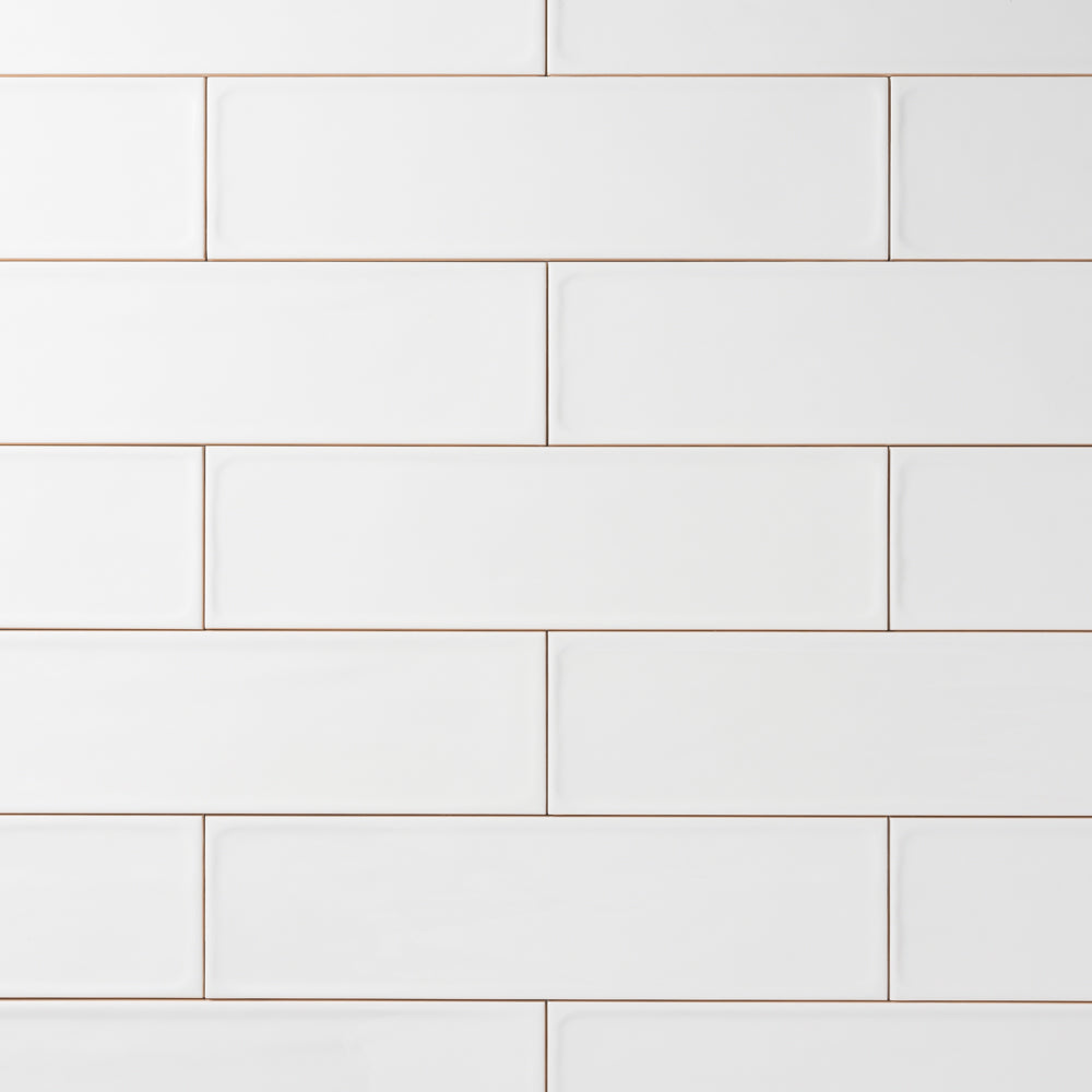 Chanelle Star White 4x16 Ceramic Tile Glossy Tilezz 