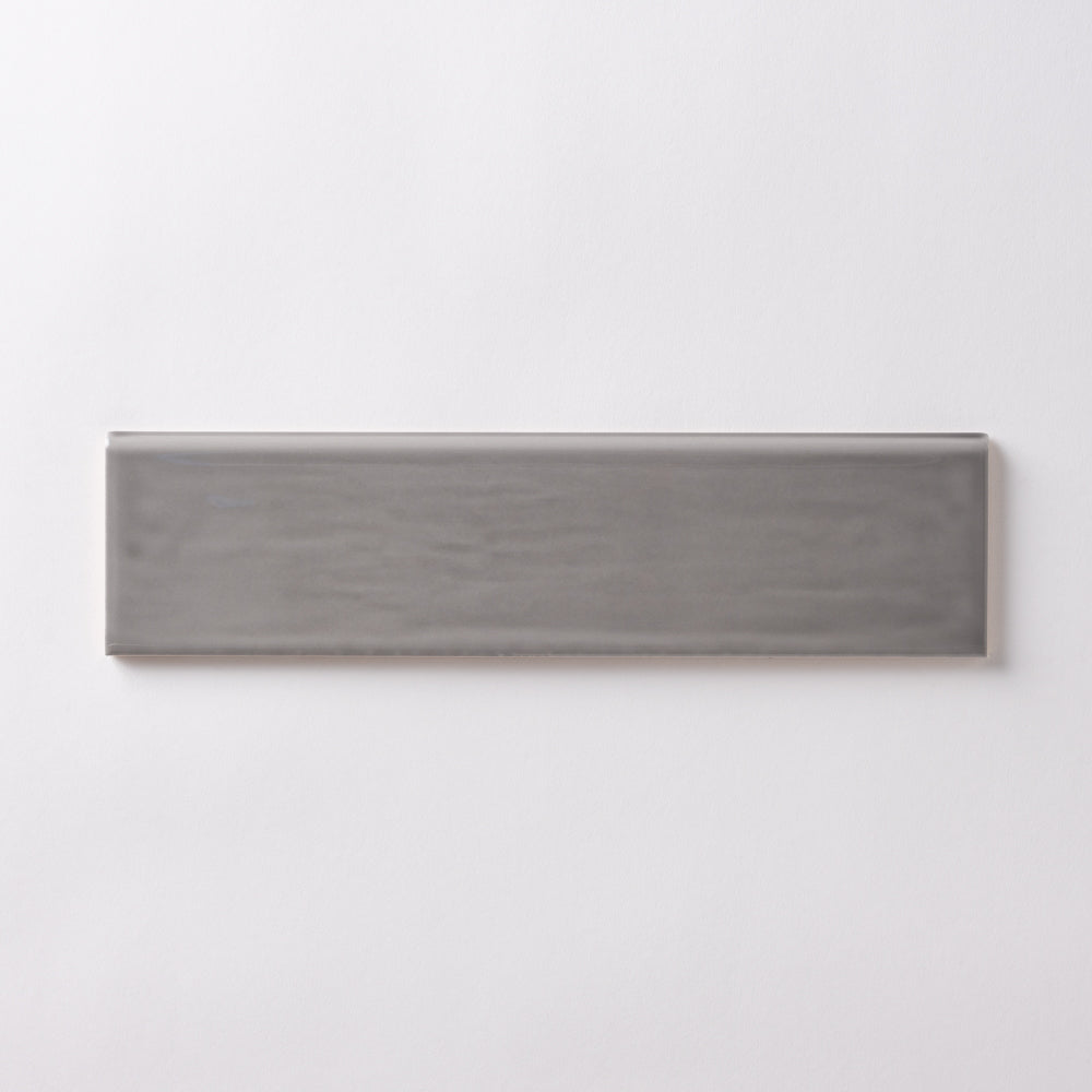 Chanelle Lava Smoke 3x12 Bullnose Ceramic Tile Glossy Tilezz 