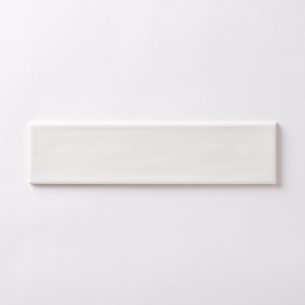Chanelle Star White 3x12 Bullnose Ceramic Tile Glossy Tilezz 