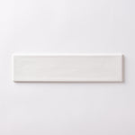 Load image into Gallery viewer, Chanelle Star White 3x12 Bullnose Ceramic Tile Glossy Tilezz 
