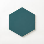 Load image into Gallery viewer, Chanelle Peacock Green 8x9 Hexagon Porcelain Tile Tilezz 
