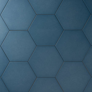Chanelle Sapphire Blue 8x9 Hexagon Porcelain Tile Tilezz 