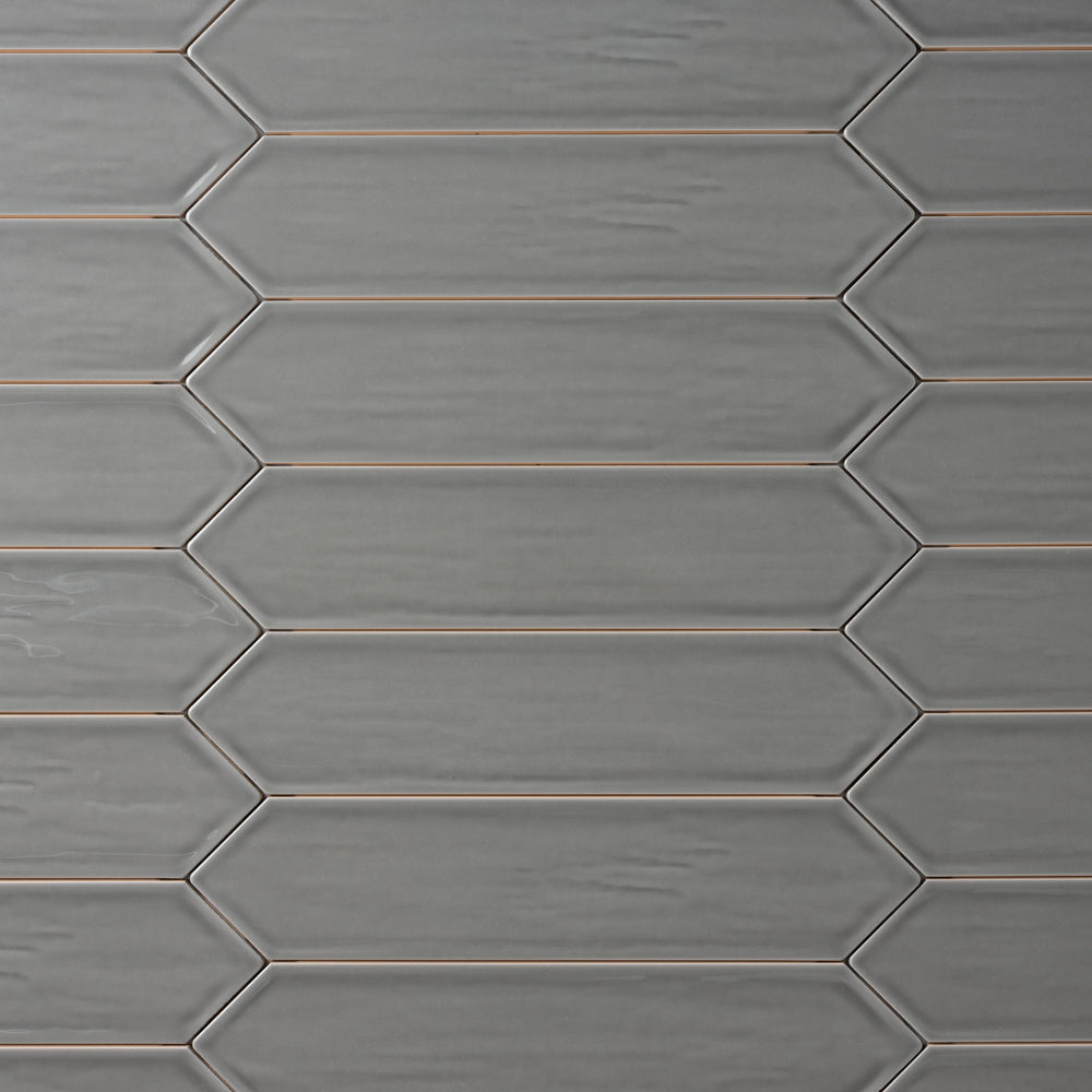 Chanelle Lava Smoke 3x12 Picket Ceramic Tile Glossy Tilezz 