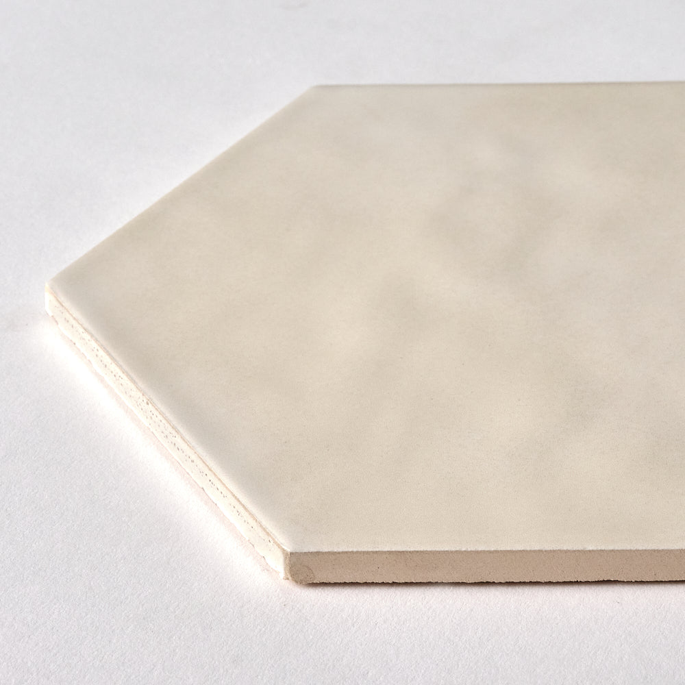 San Fran Tan White Hexagon Ceramic Wall Tile Tilezz 