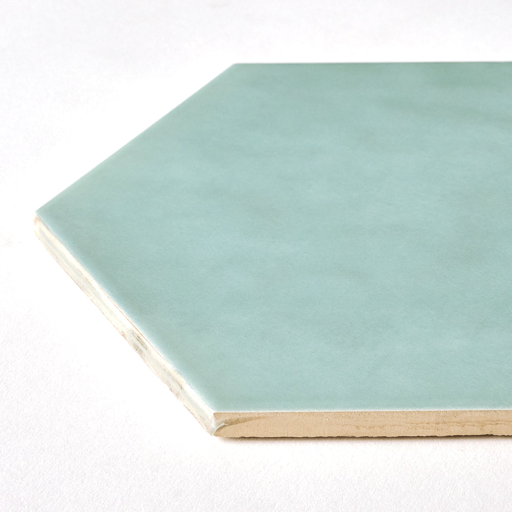 San Fran Aqua Hexagon Ceramic Wall Tile Tilezz 