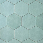 Load image into Gallery viewer, San Fran Aqua Hexagon Ceramic Wall Tile Tilezz 
