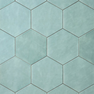 San Fran Aqua Hexagon Ceramic Wall Tile Tilezz 