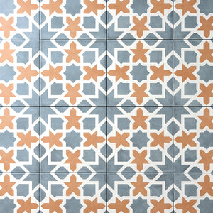 Encaustic Look San Fran Lorraine 8x8 Porcelain Floor Tile Tilezz 