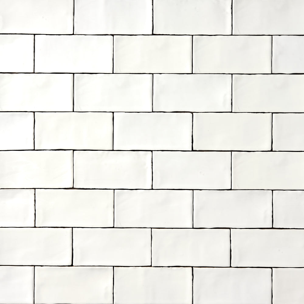 St Lucia Blanco 2.5 x 5 Ceramic Wall Tile Tilezz 