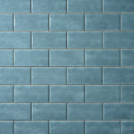 Load image into Gallery viewer, San Fran Volga Blue 3x6 Ceramic Subway Tile Tilezz 

