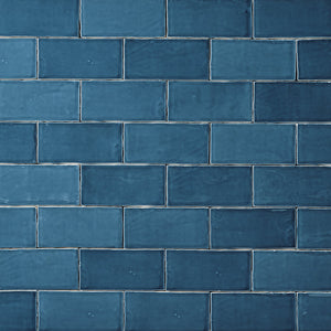 St Lucia Azul 2.5 x 5 Ceramic Wall Tile Tilezz 