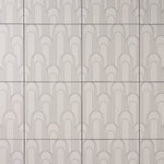 Load image into Gallery viewer, Encaustic Look Eiffel Oval Gray / Taupe 8x8 Porcelain Tile Tilezz 
