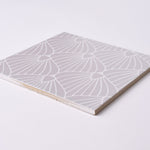 Load image into Gallery viewer, Encaustic Look Eiffel Shell Lavender / White 8x8 Porcelain Tile Tilezz 
