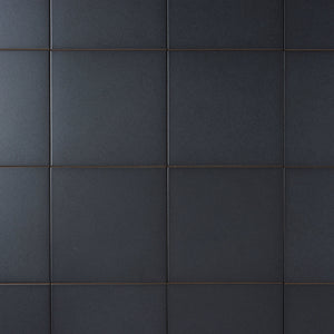 Encaustic Look Marrakech Pure Black 8x8 Porcelain Tile Tilezz 
