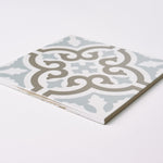Load image into Gallery viewer, Encaustic Look Marrakech Fleur 8x8 Porcelain Tile Tilezz 
