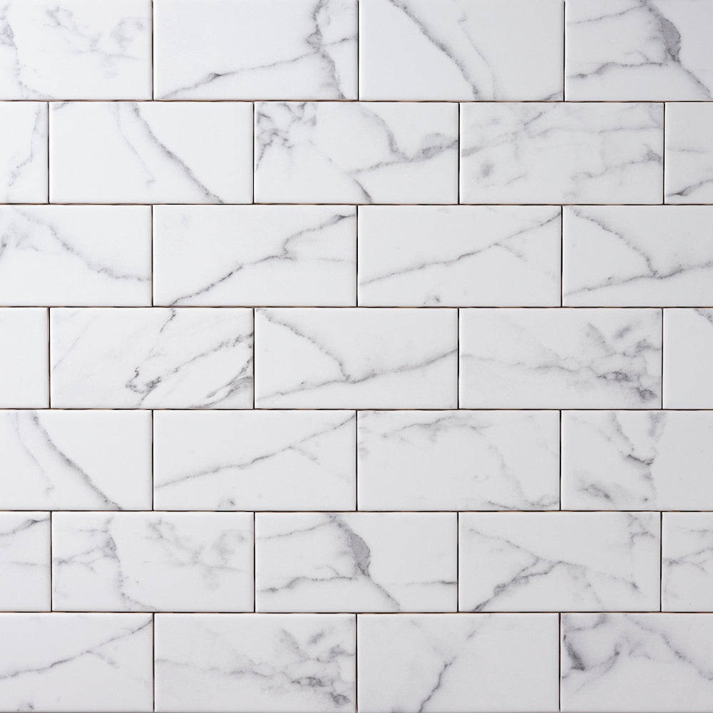 Statuary White 3x6 Ceramic Subway Tile Tilezz 